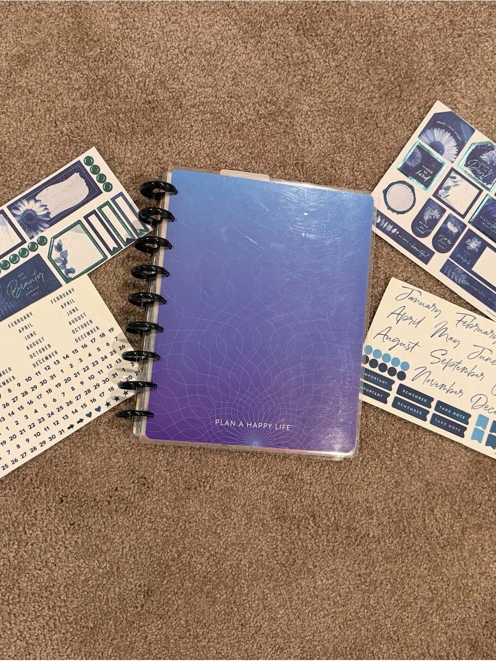 The Happy Planner Classic Discbound Planner Paper Sticker Bundle
